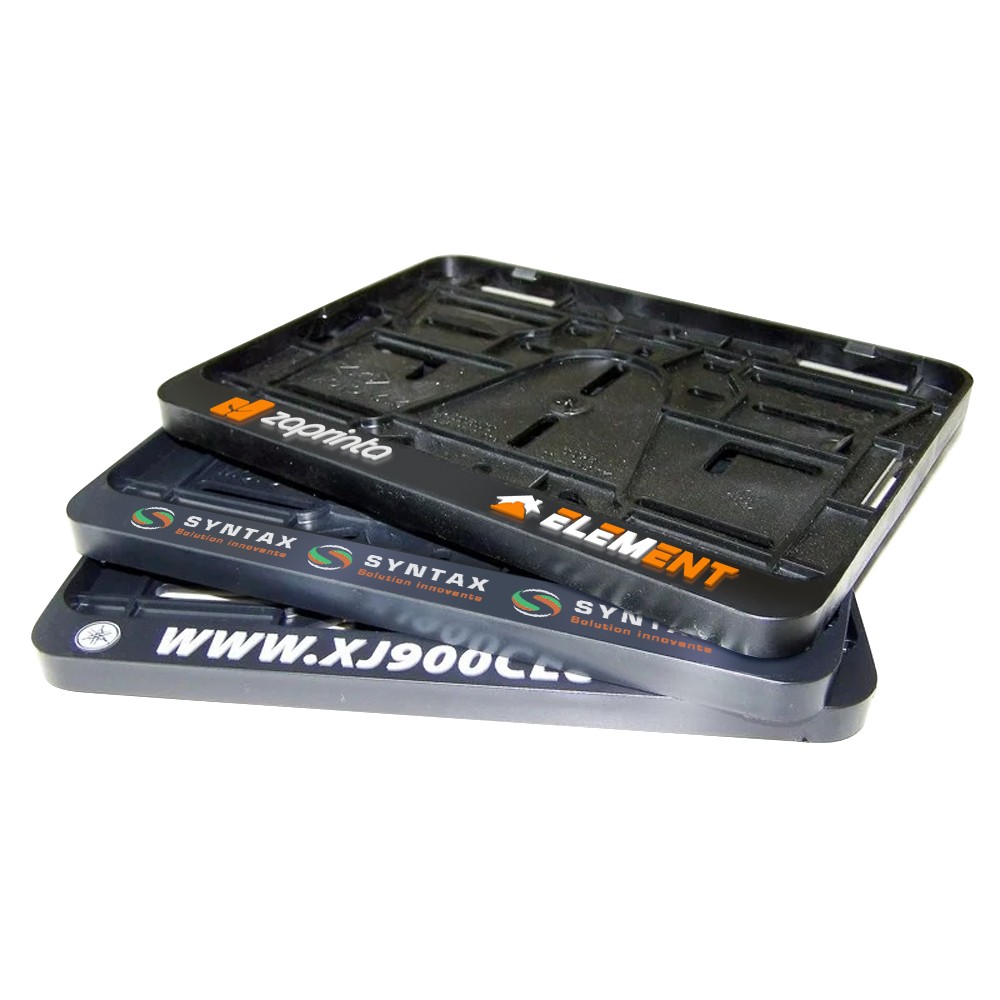 Personalisierter Kennzeichenhalter für Motorräder (Reliefdruck) - CAR10