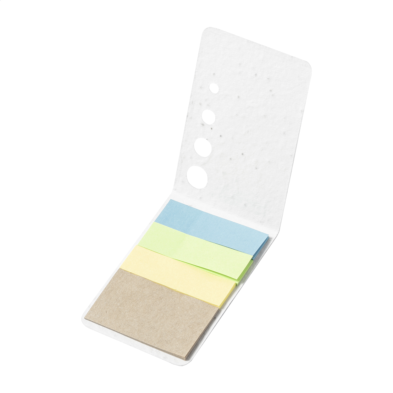 Sementi Haftnotizen und Page Marker mit Saatpapier-Cover und Logo bedrucken mit Logo