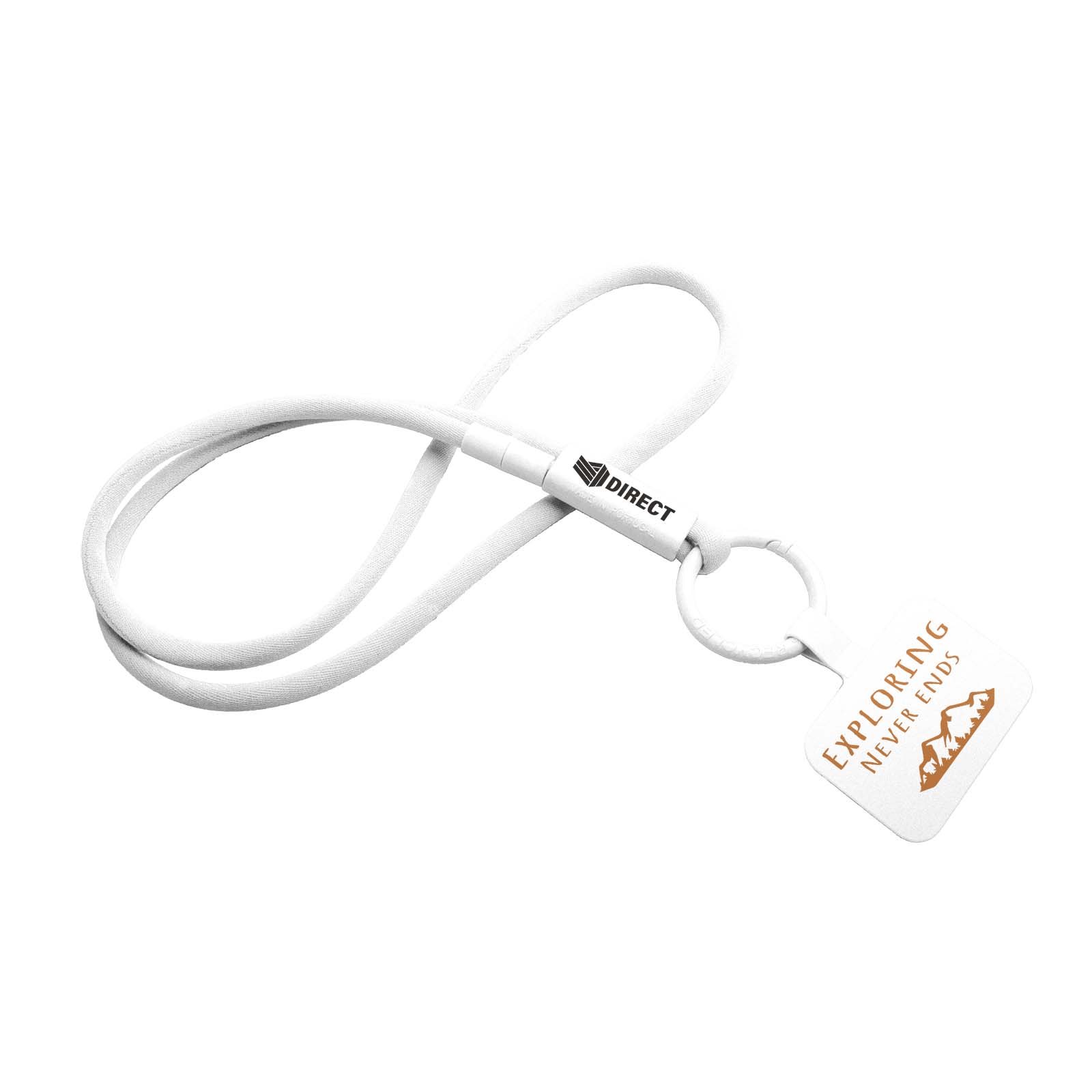Tubyard Handy-Lanyard mit Logo, Band aus recyceltem Kunststoffschlauch bedrucken mit Logo