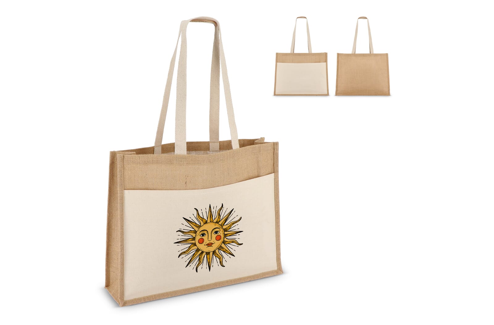 Öko-Tex Jutetasche mit Baumwolltasche - Freiburg im Breisgau
