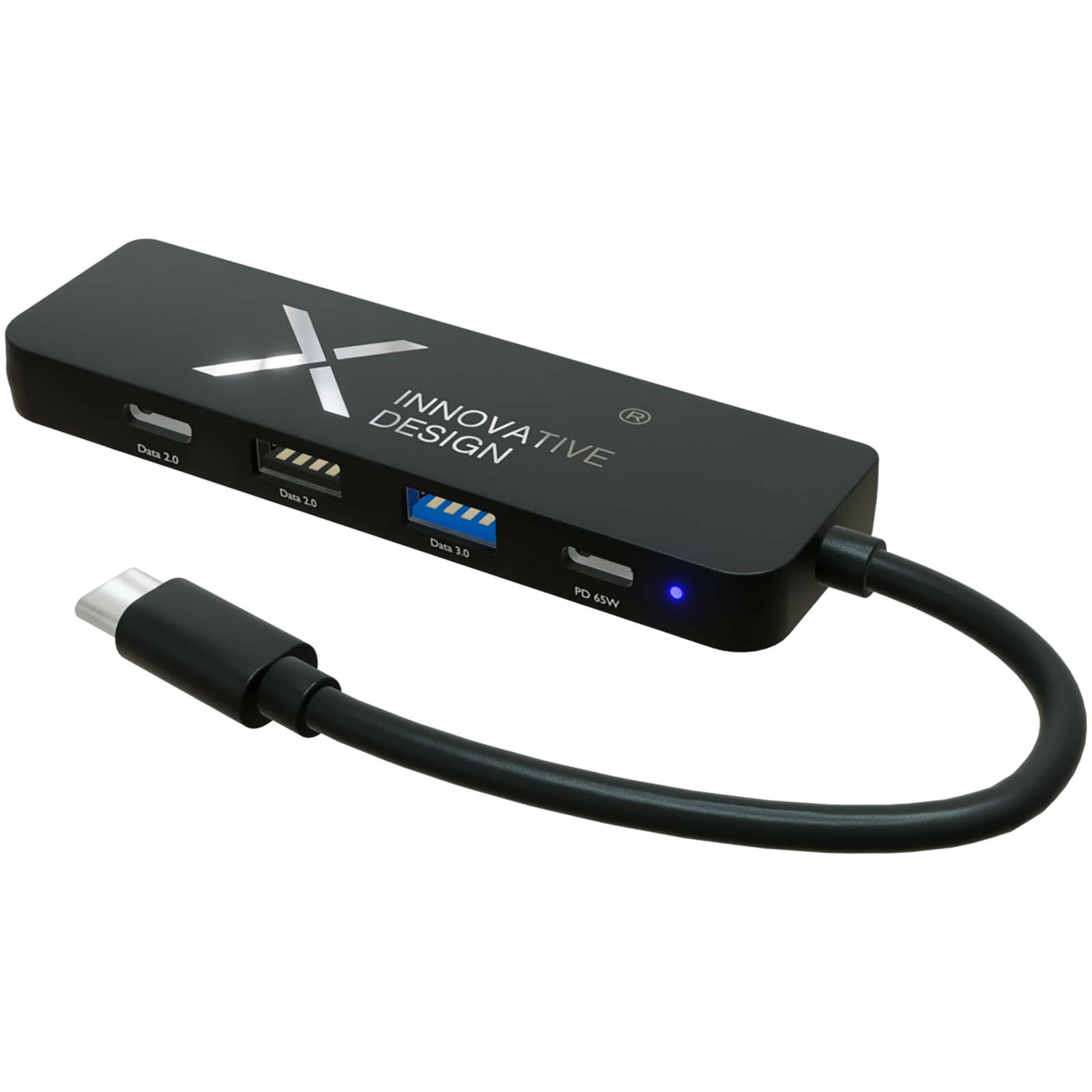 Multifunktionaler USB-Hub Pro - Ravenstein bedrucken mit Logo