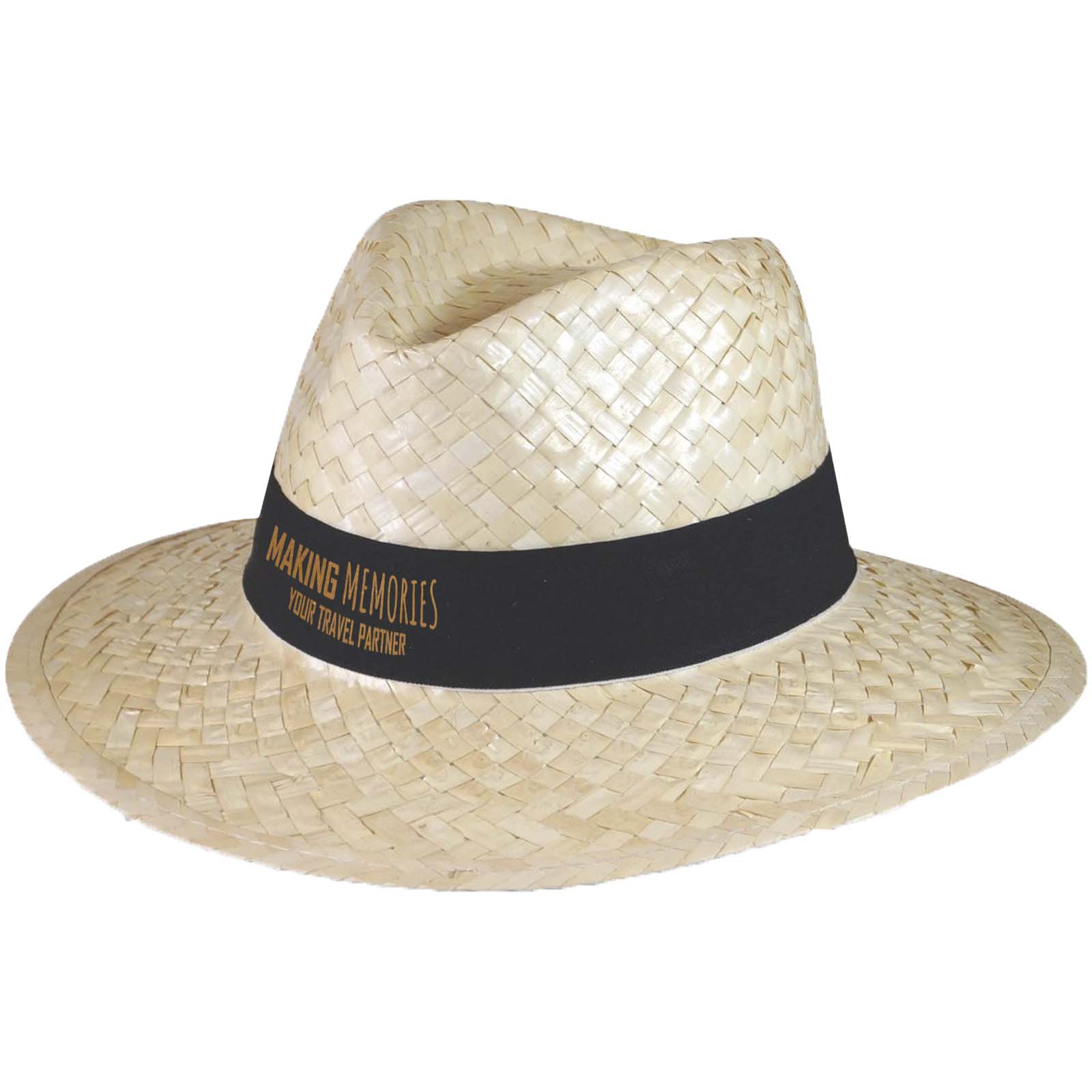 Eleganter Sommerhut aus Stroh - Vilseck bedrucken mit Logo