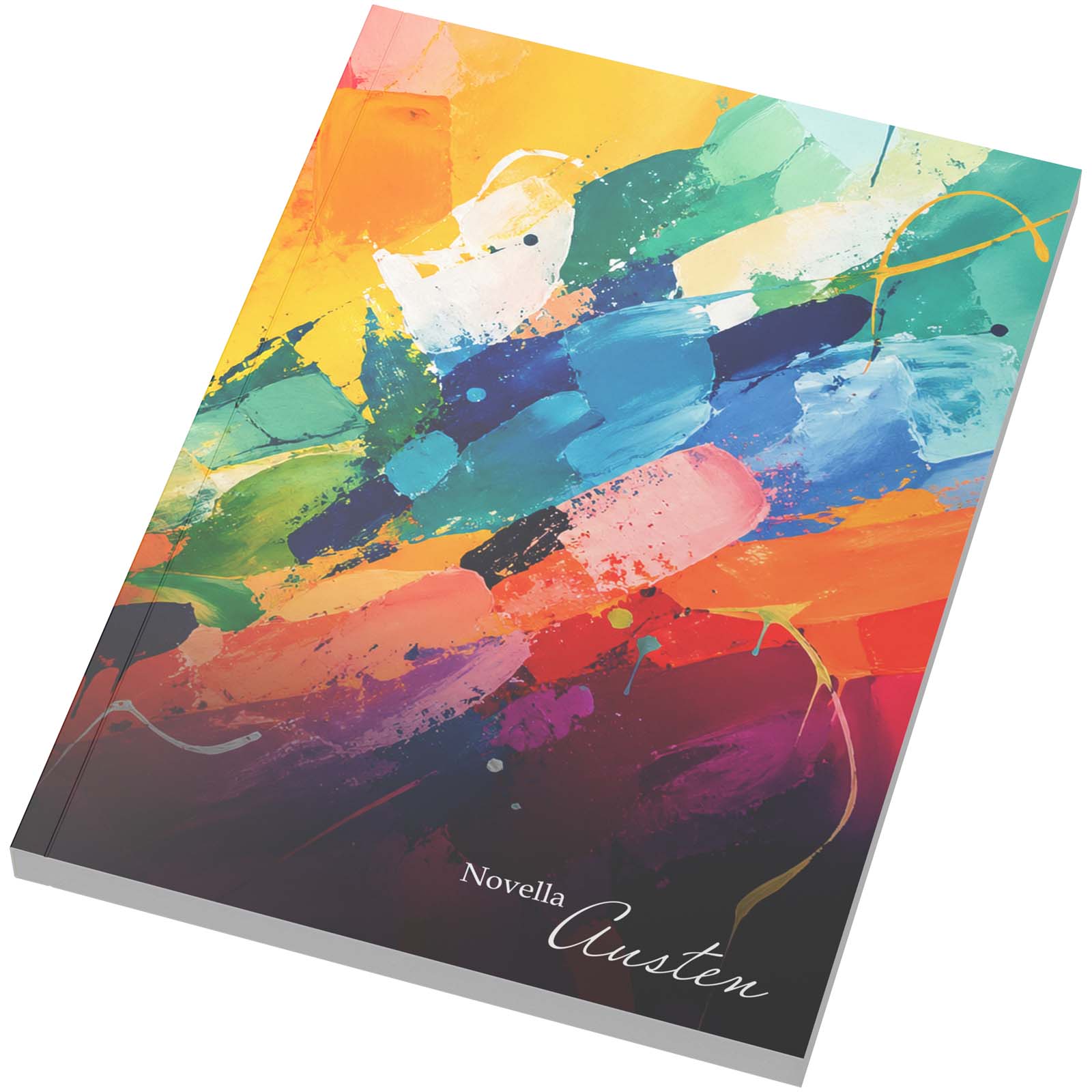 Novella Austen A5 Notizbuch mit Softcover und 100 Blatt, mit Logo