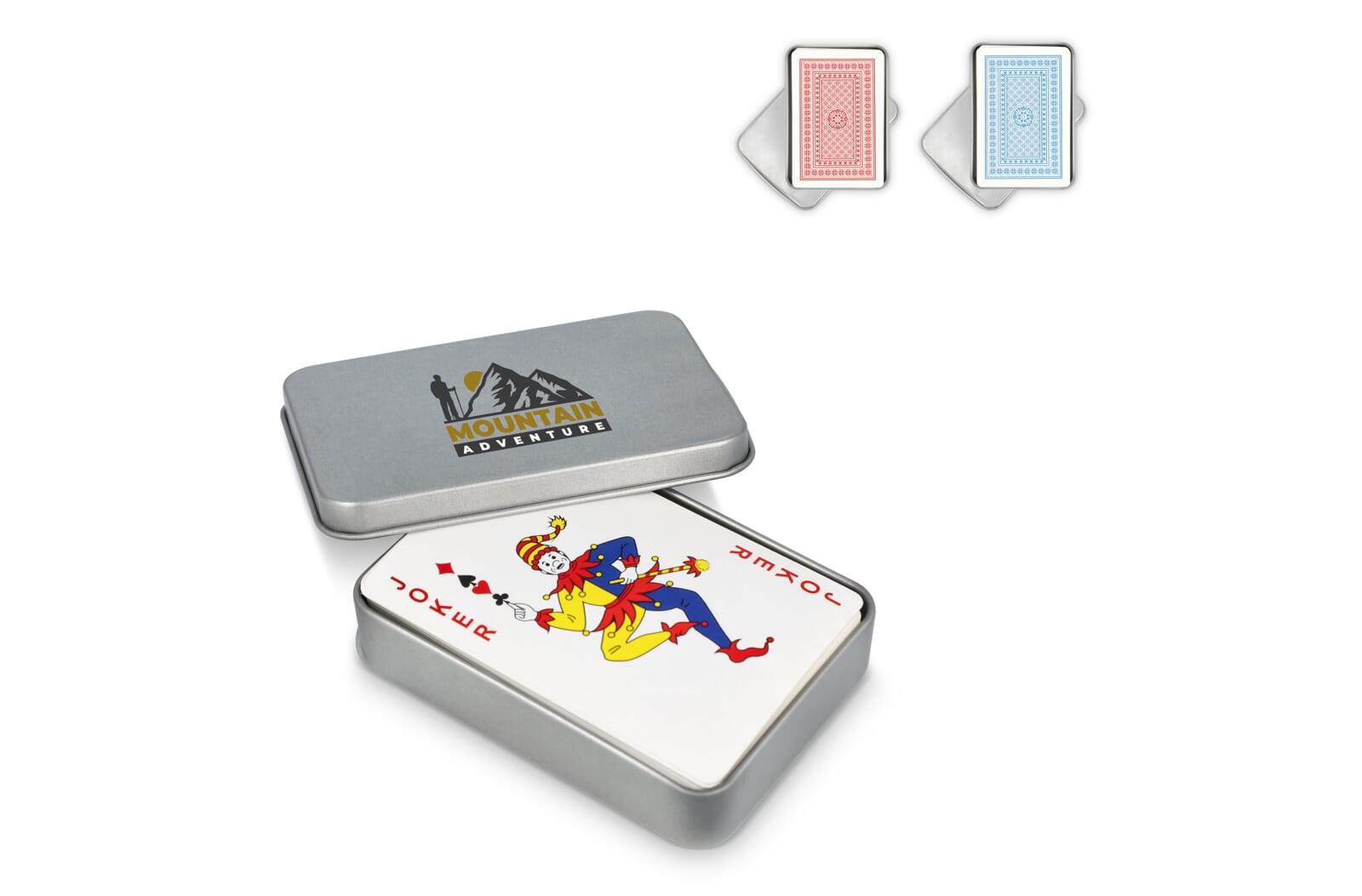Spielkarten in Metallbox - Bonn bedrucken mit Logo