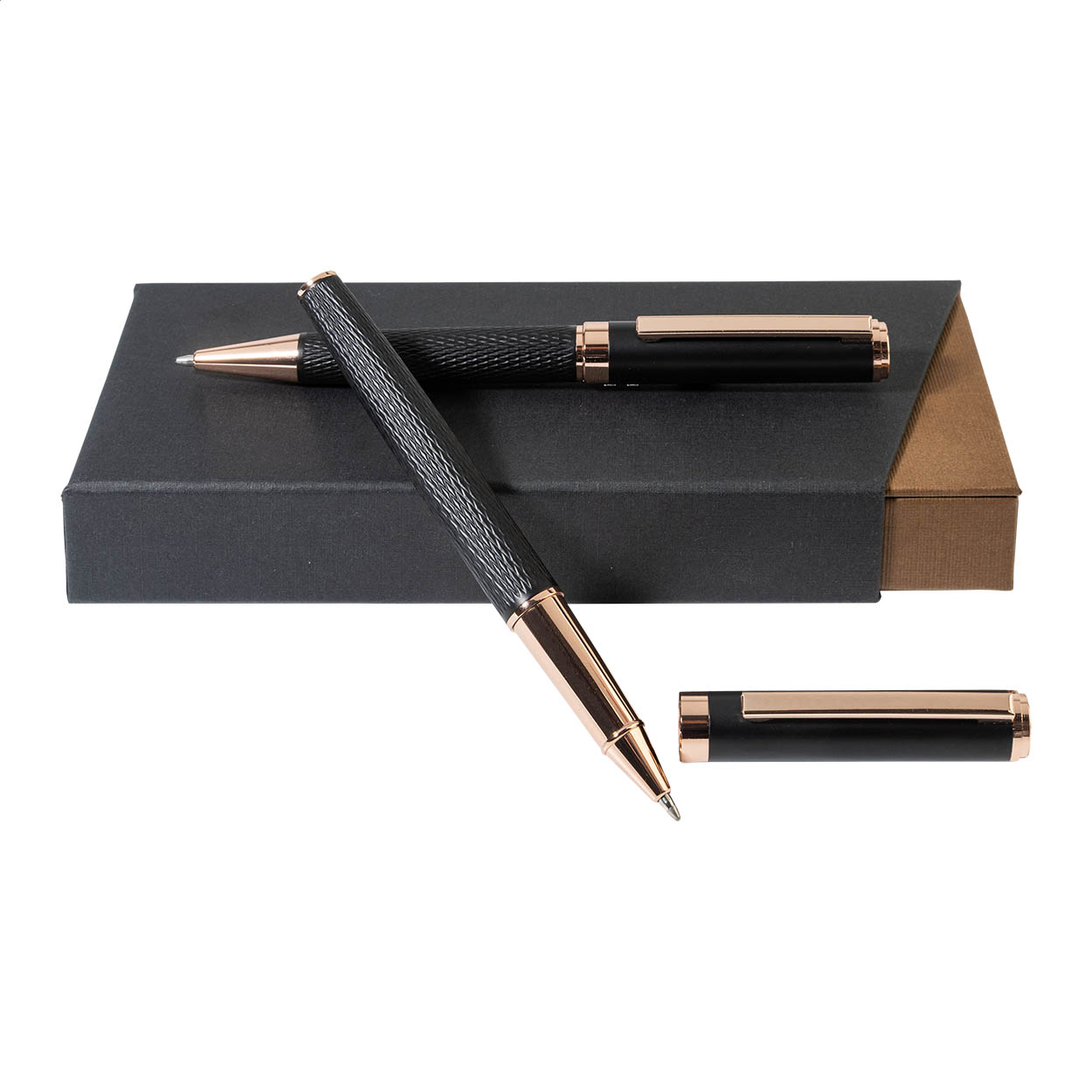 Orrose André Philippe Schreibset mit Kugelschreiber und Rollerball bedrucken mit Logo