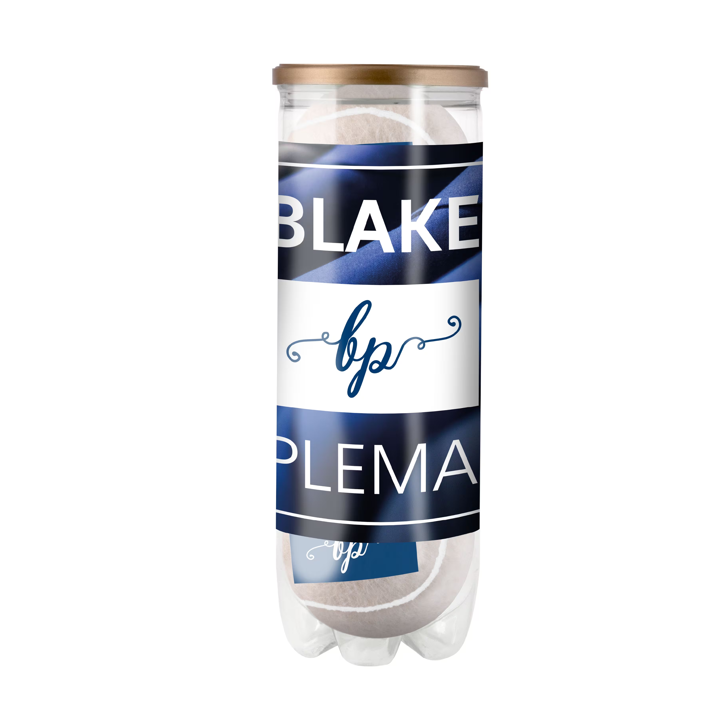 Röhre mit farbigen Tennisbällen