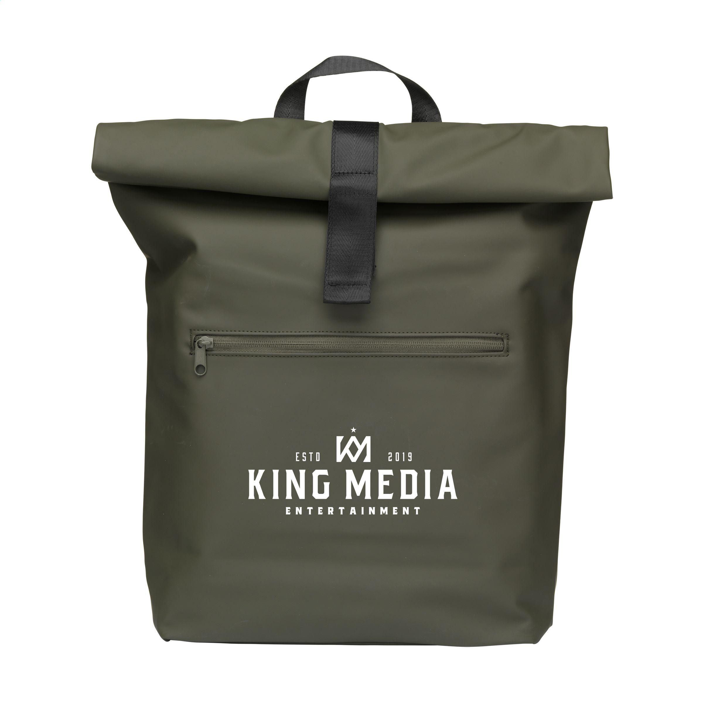 Lennon Roll-Top Rucksack aus recyceltem PU