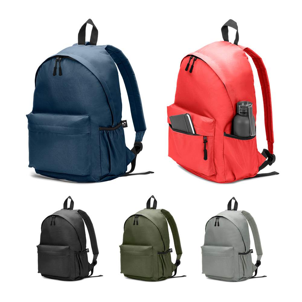 ROSARIO. Klassischer Rucksack mit zeitlosem Design aus 600D recyceltem Polyester