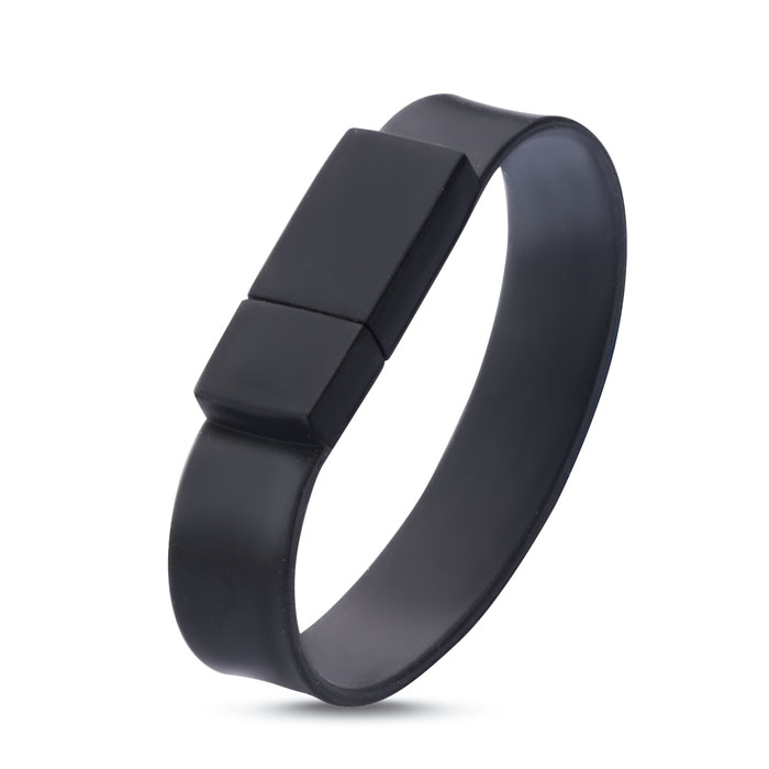 Personalisiertes Silikonarmband mit USB-Stick - Heidi