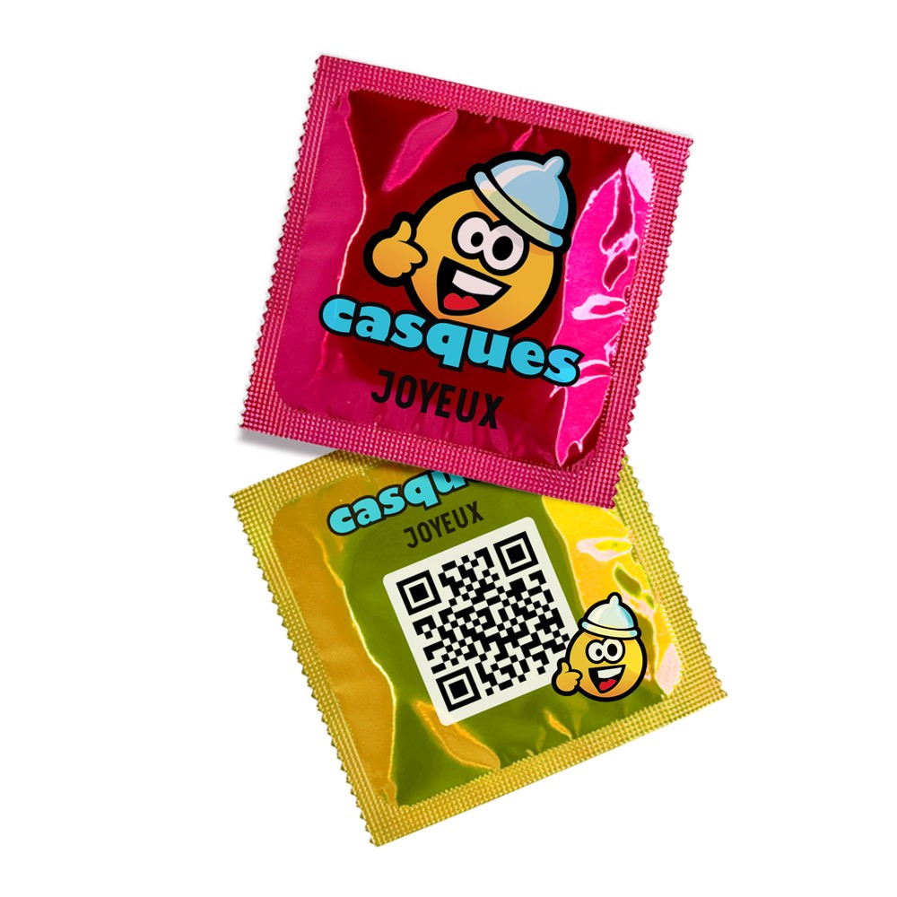 Personalisiertes Kondom mit plastifizierter Verpackung - PR01