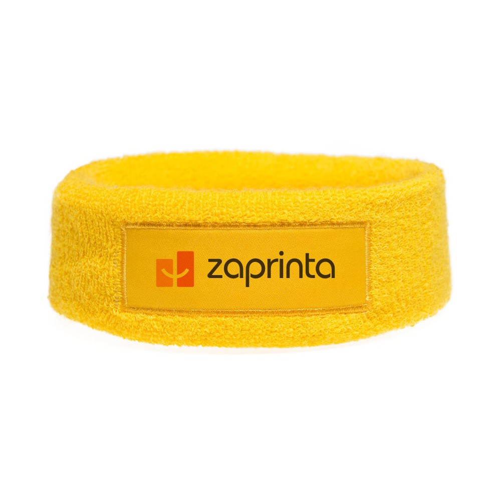 Frottier Stirnband mit Label