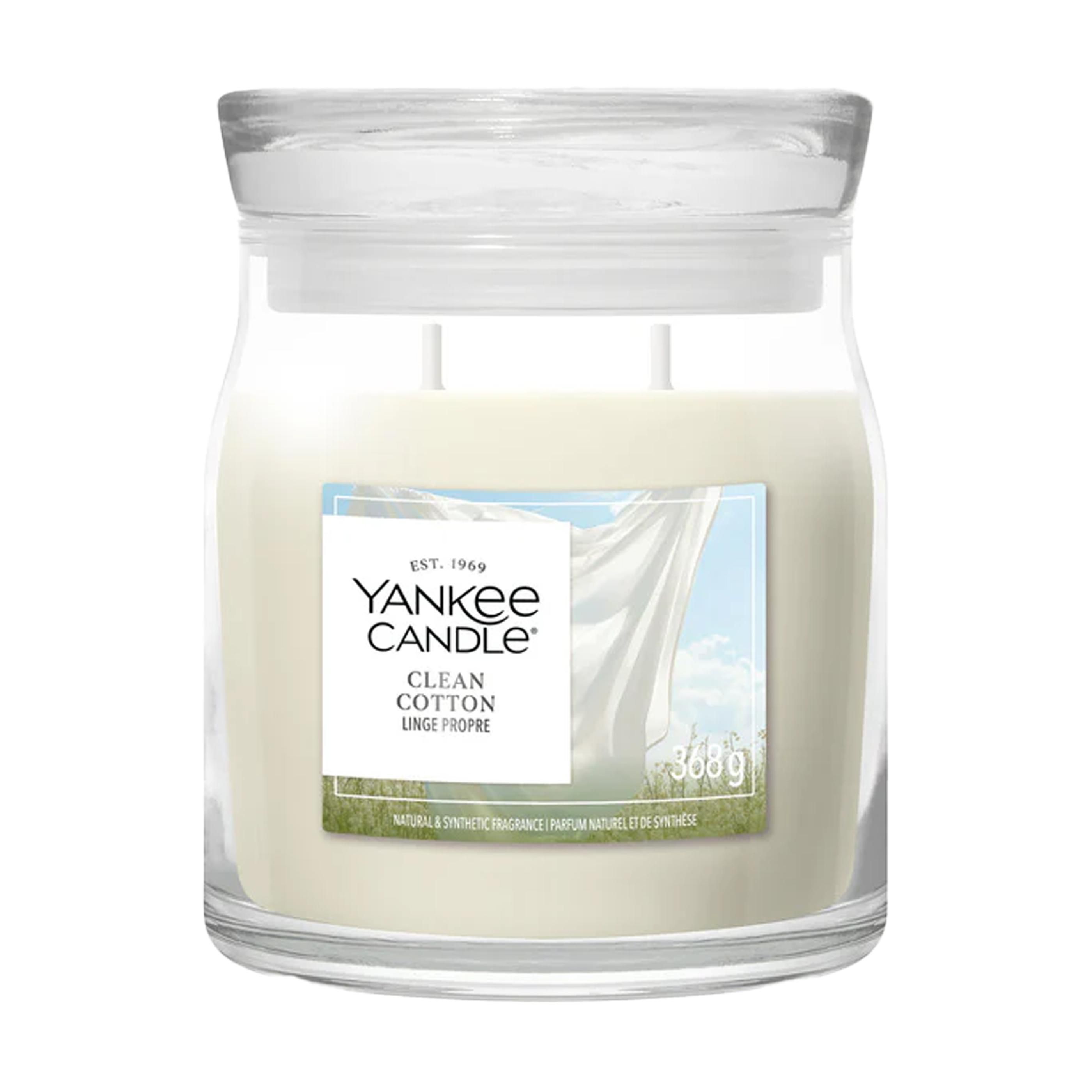 Yankee Candle Clean Cotton mittlere Glasduftkerze
