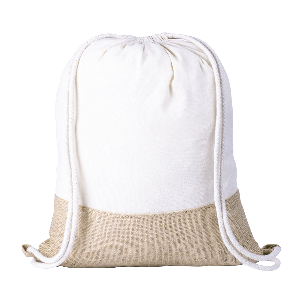 Jucox Turnbeutel aus Jute und Baumwolle mit Ihrem Logo bedrucken mit Logo