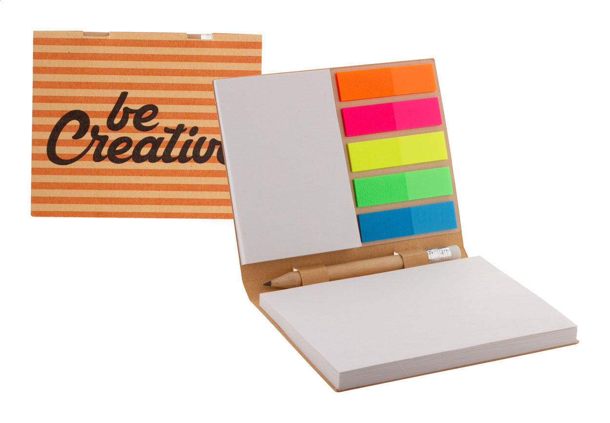 Eco-Haftnotizblock mit Stift - Bensheim
