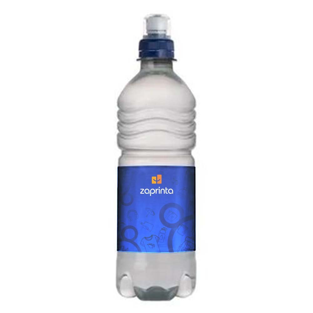 Personalisierte Quellwasserflasche mit Sportverschluss, 500 ml