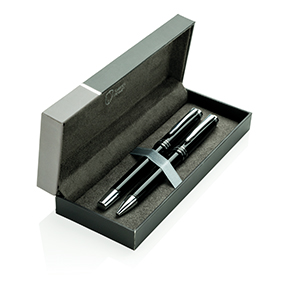 Swiss Peak Heritage Luxus-Kugelschreiber und Rollerball-Set aus Messingmetall - Bad Liebenzell