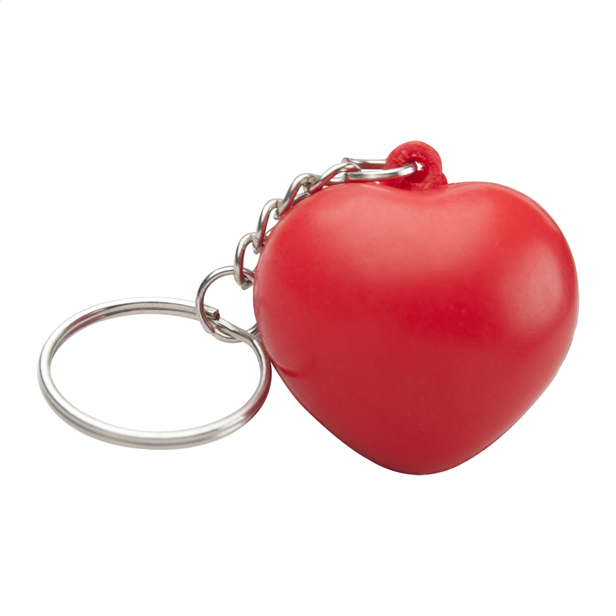 Herzförmiger Stressball mit Schlüsselanhänger - St. Blasien bedrucken mit Logo