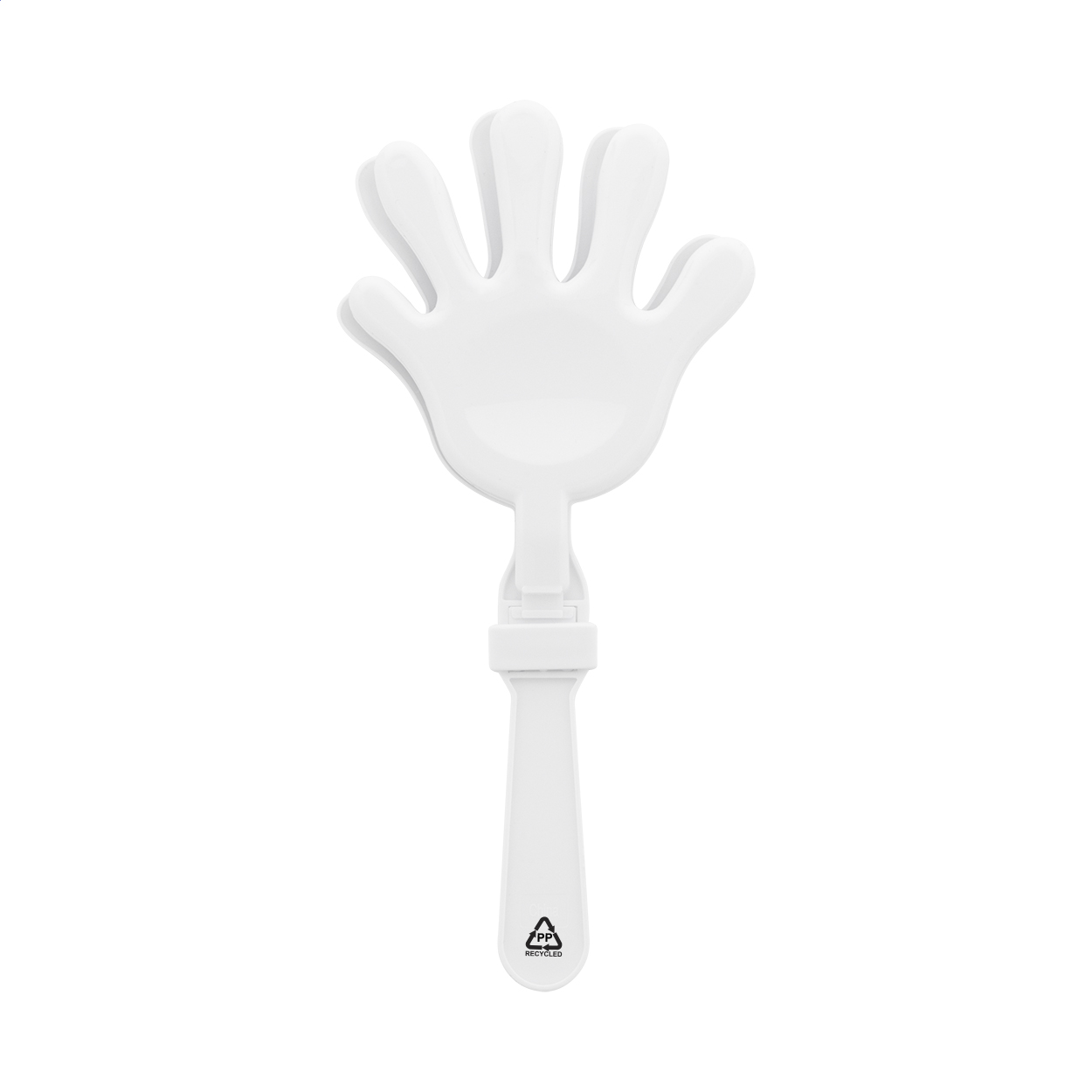 Handklatscher aus recyceltem Kunststoff - Geithain bedrucken mit Logo