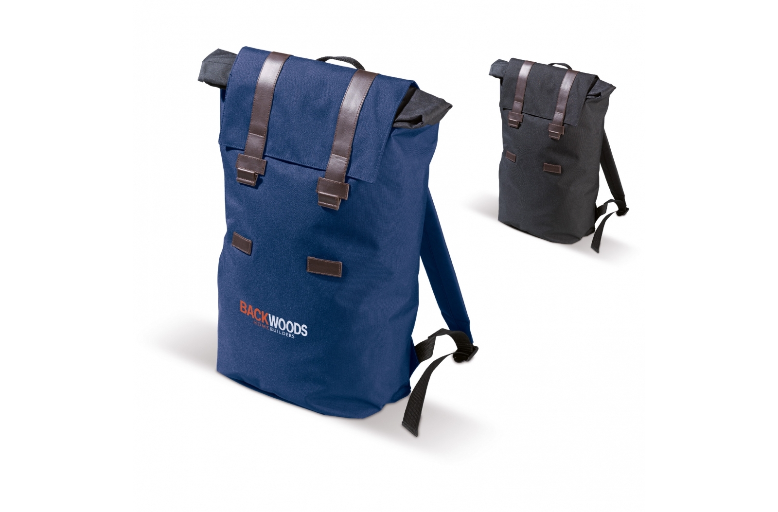 Robuster 300D Polyester Rucksack mit Kunstlederdetails - Kerpen