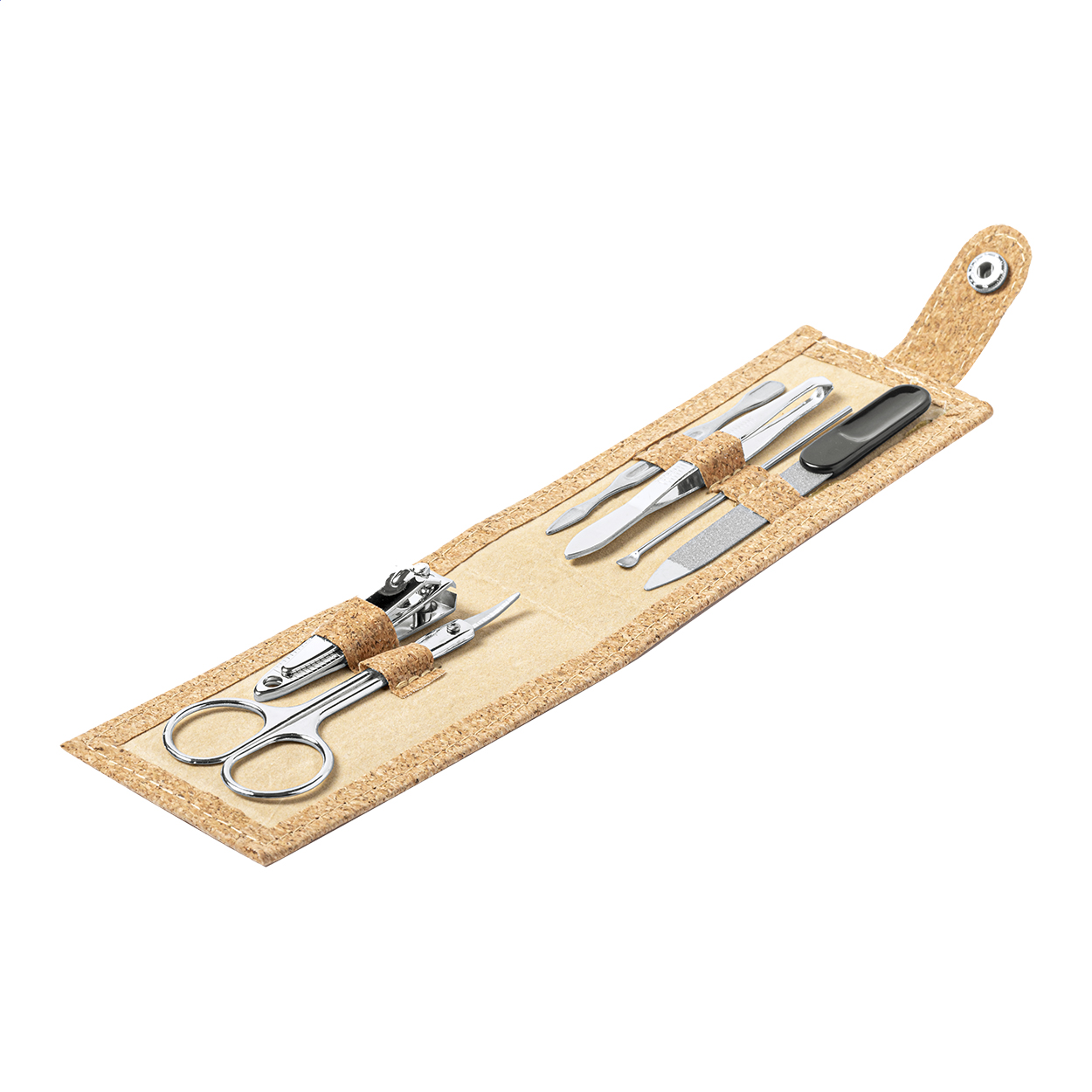 Amuren 6-teiliges Maniküre-Set im Naturkork-Etui mit Ihrem Logo bedrucken mit Logo