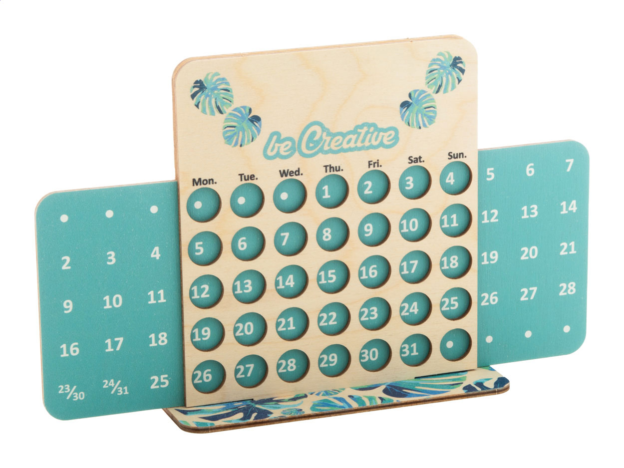 Ewiger Kalender aus Birkenholz - Konstanz