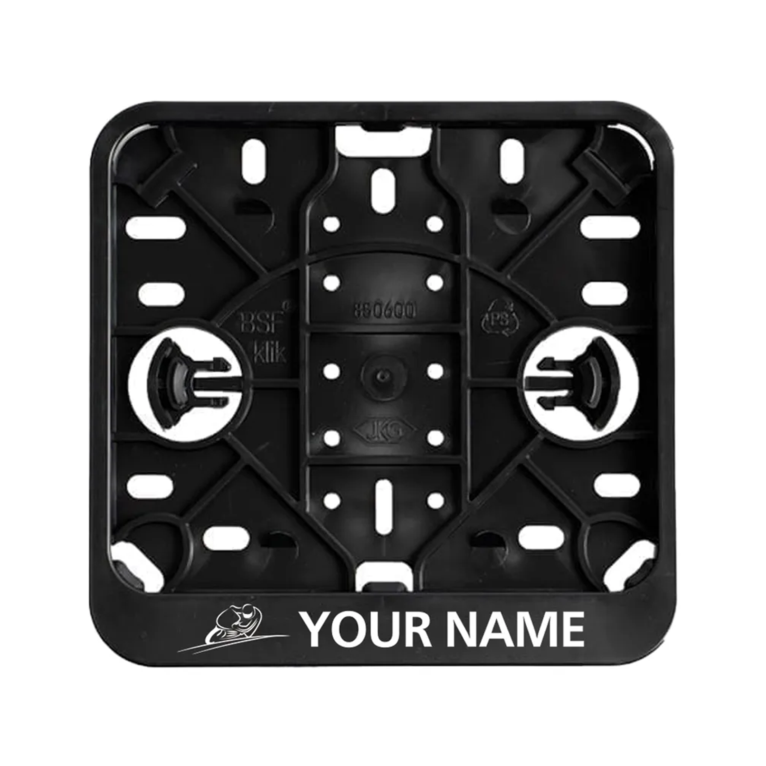 Quadratischer Moped-Kennzeichenhalter - Bad Rappenau