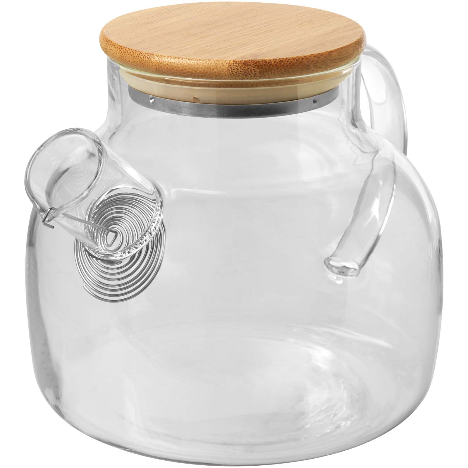 Glas Teekanne mit Bambusdeckel - Friedland bedrukken met logo
