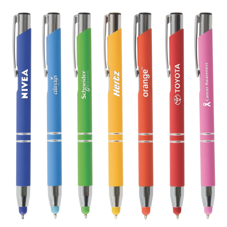 OBI TOUCH Soft-Kugelschreiber mit Lasergravur - Helmbrechts