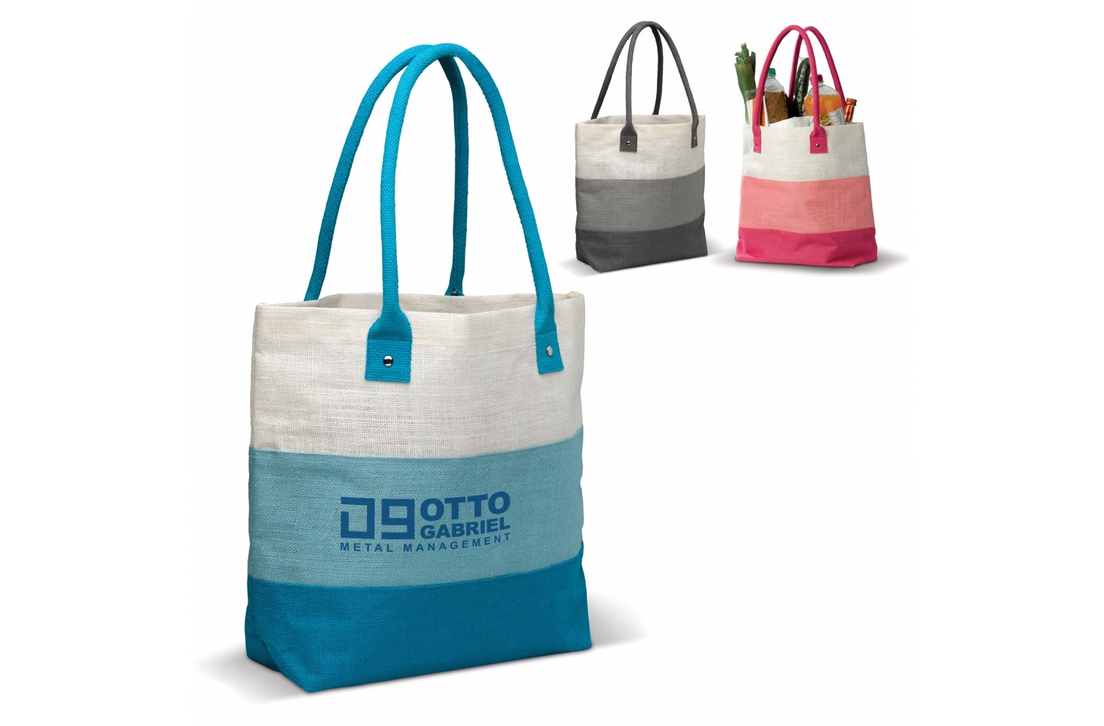 Personalisierte Strandtasche aus Jutegewebe - Millie