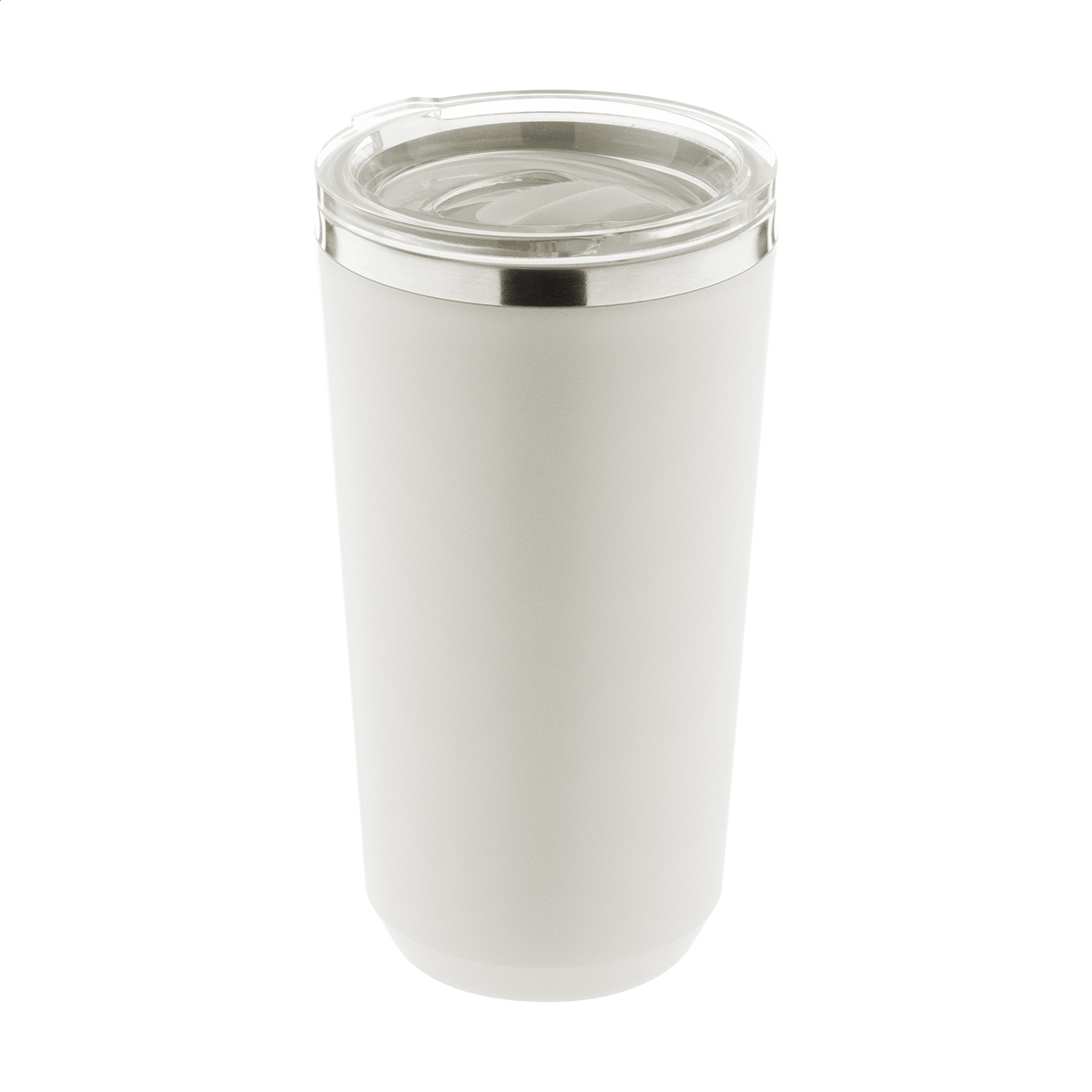 Lungogo Thermobecher aus Edelstahl mit PP-Überzug und Trinkdeckel, 500 ml bedrucken mit Logo