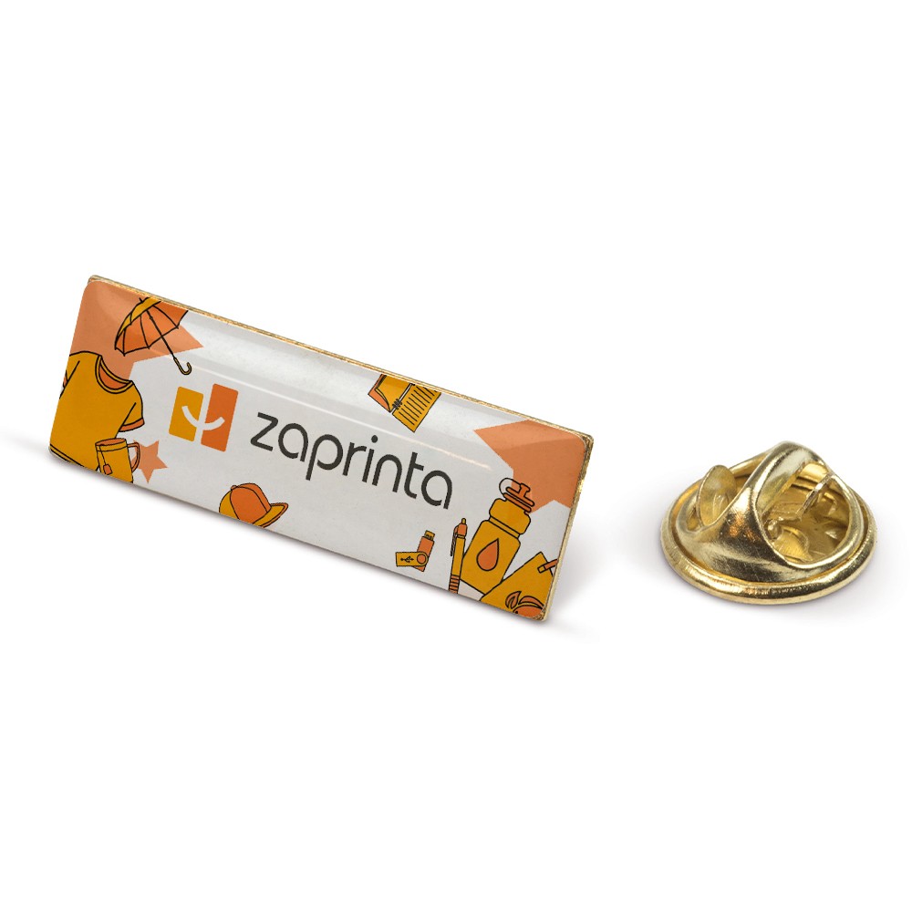 Personalisierte rechteckige Anstecknadel (30 x 10 mm) - Jerry