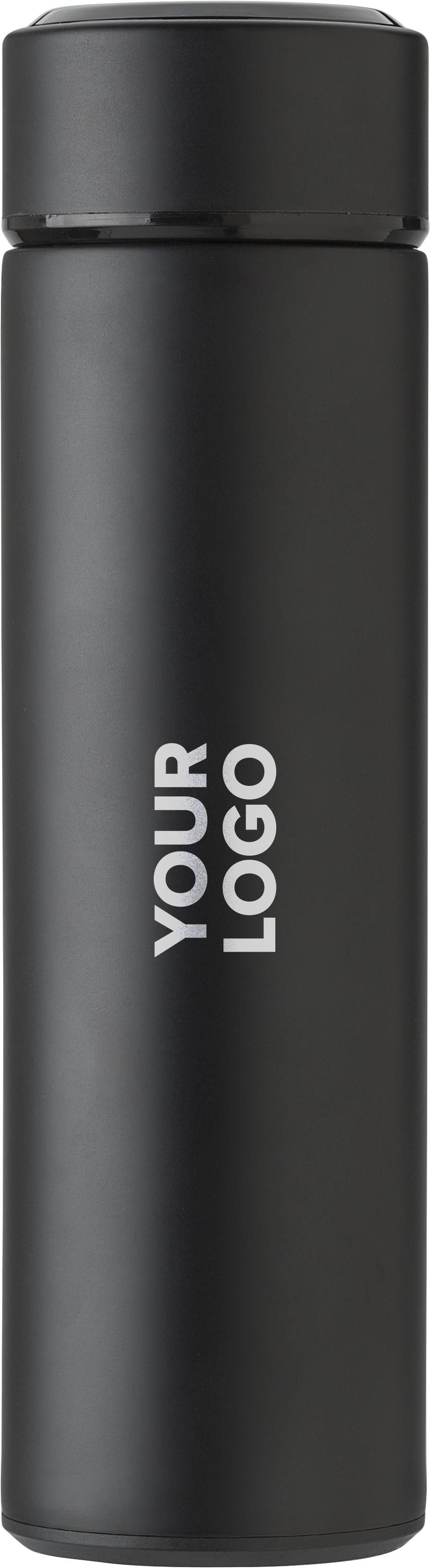 Edelstahl Thermosflasche mit LED-Anzeige - Nassau