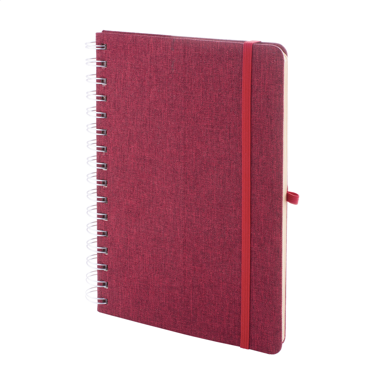 Holbook A5 Spiralnotizbuch aus RPET mit Handyhalter und Logo
