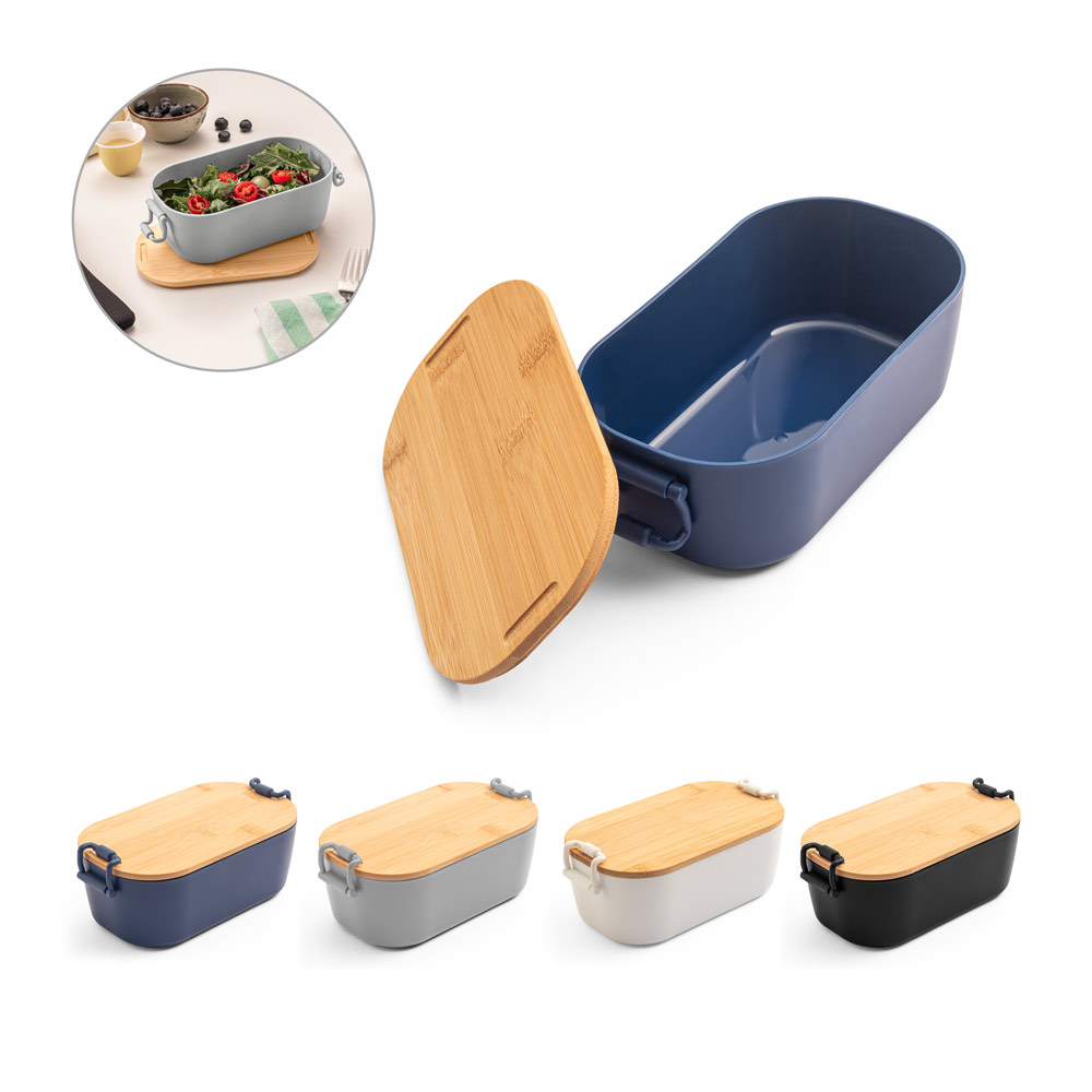 MAHLEB. Luftdichte PP-Dose mit Bambusdeckel