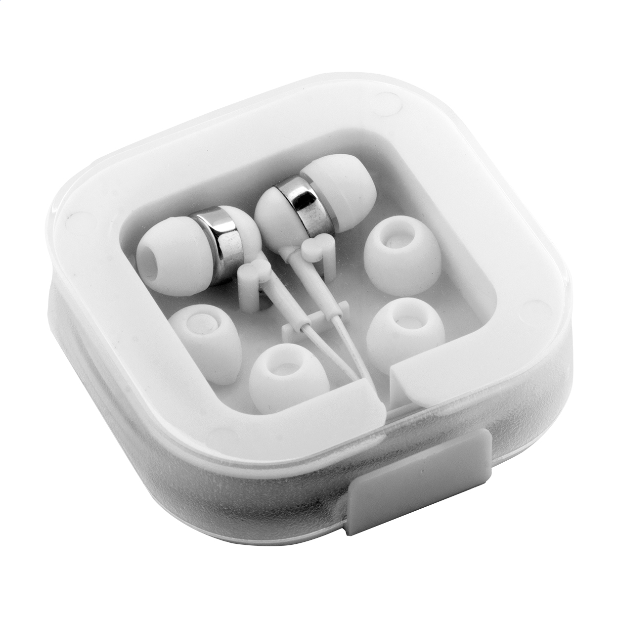 Cound In-Ear-Ohrhörer mit USB-C und Etui mit Handyhalter, mit Logo bedrucken mit Logo