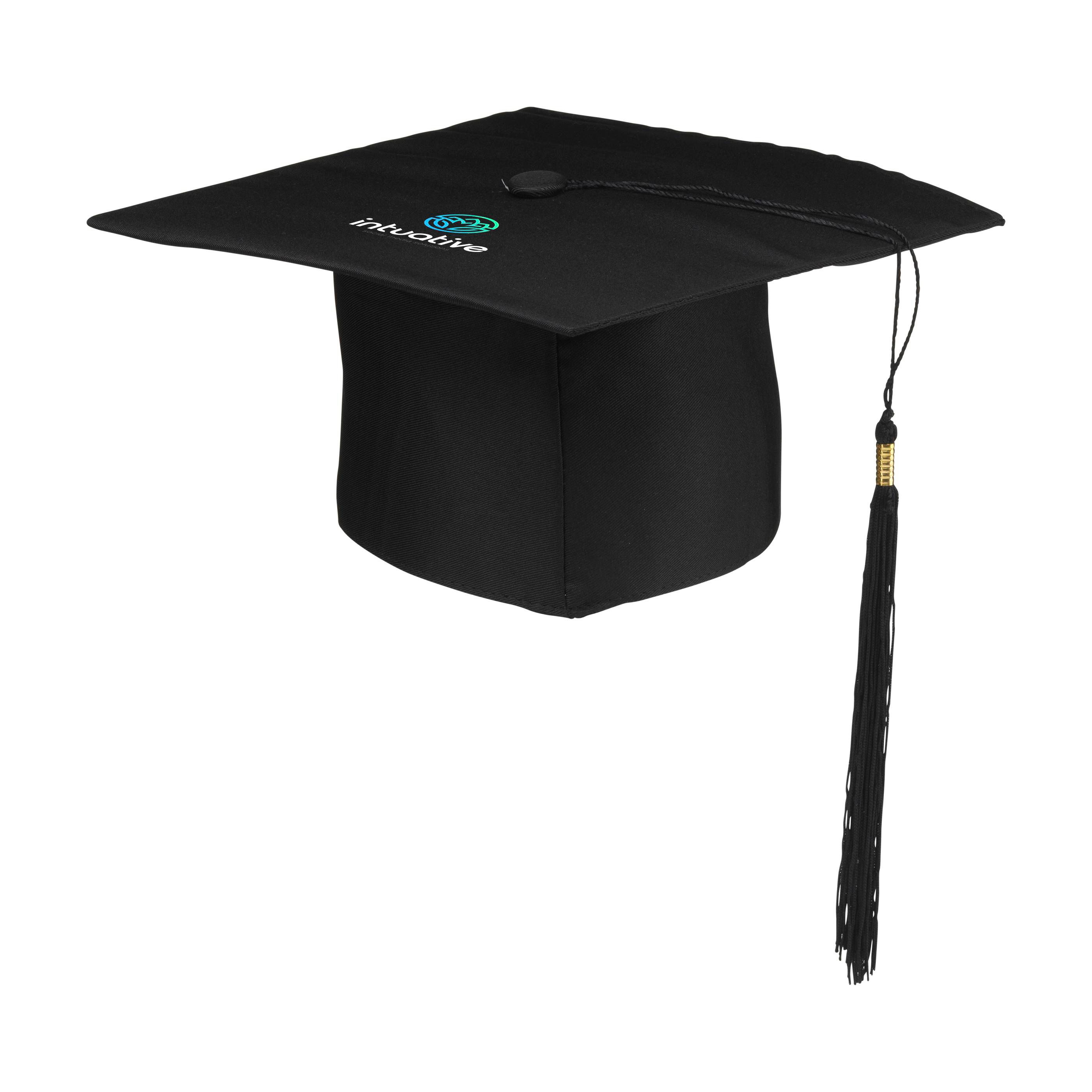 Graduate Absolventenhut mit Quaste und Logo bedrucken mit Logo