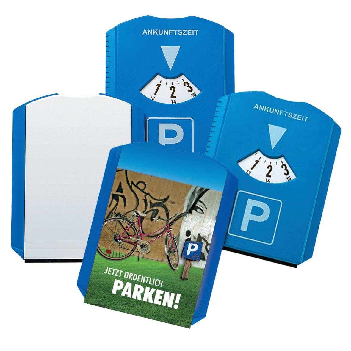 Multifunktionale Kunststoff-Parkscheibe mit Schaber - Buckow