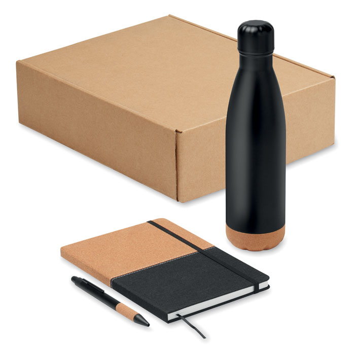 Geschenkset mit Flasche, Notizbuch und Stift - Bad Langensalza