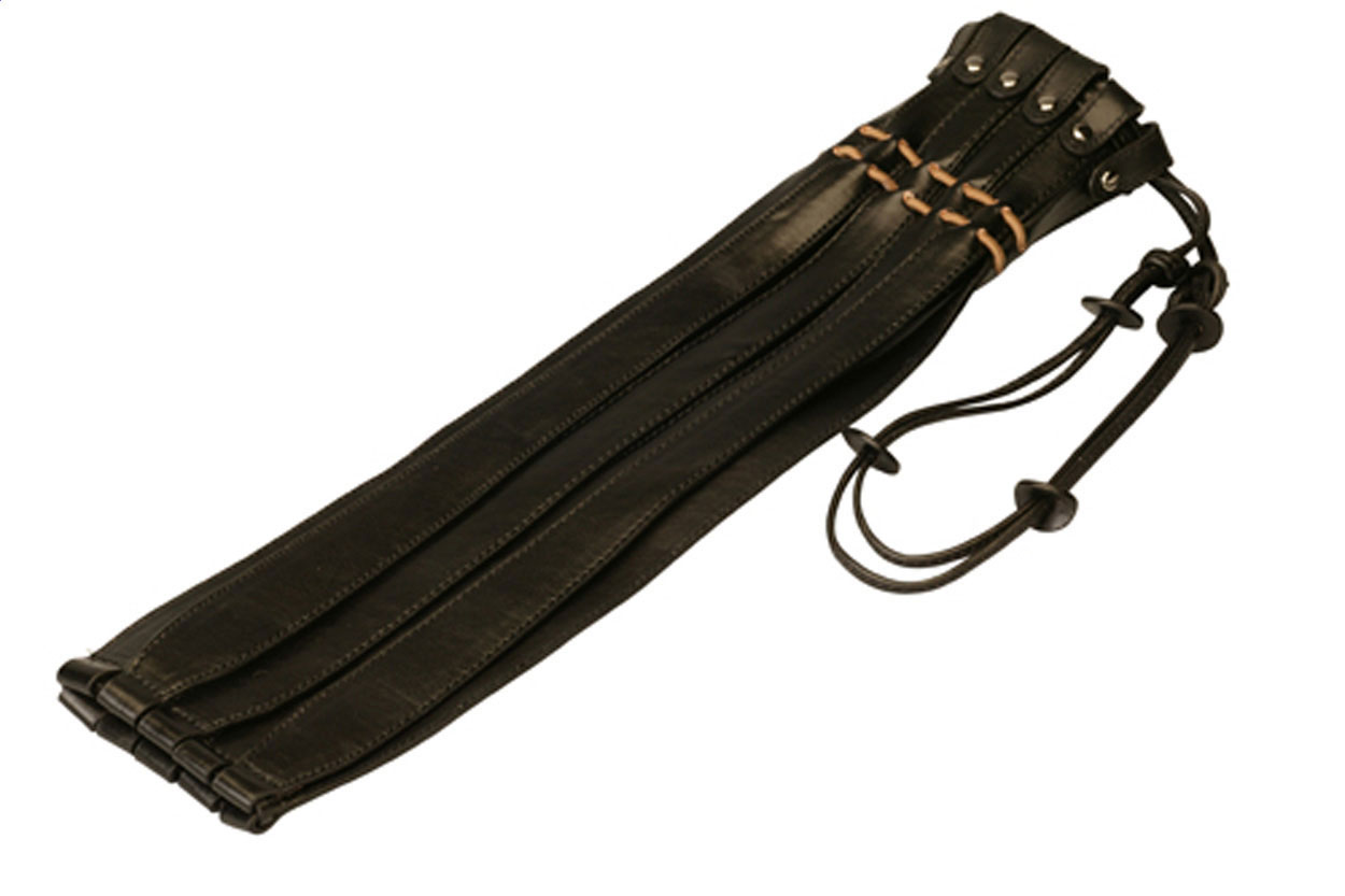 Weinhalter aus Leder - Hausach