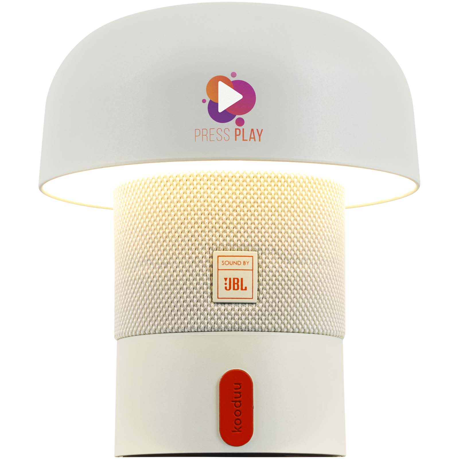 Kooduu Sensa Play Mini JBL tragbarer Lautsprecher und Lampe