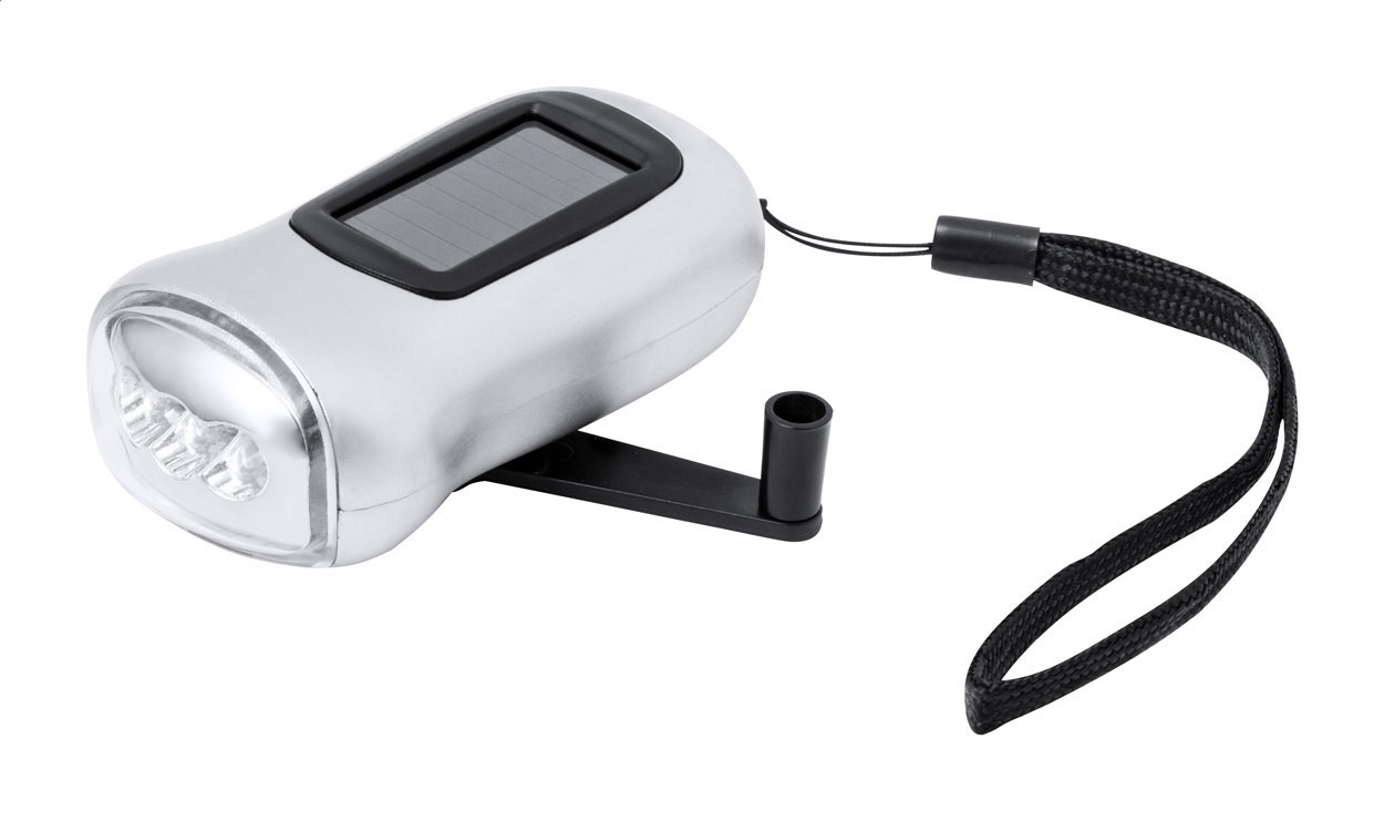 Doppelbetriebene LED-Taschenlampe Solardynamo - Havelsee