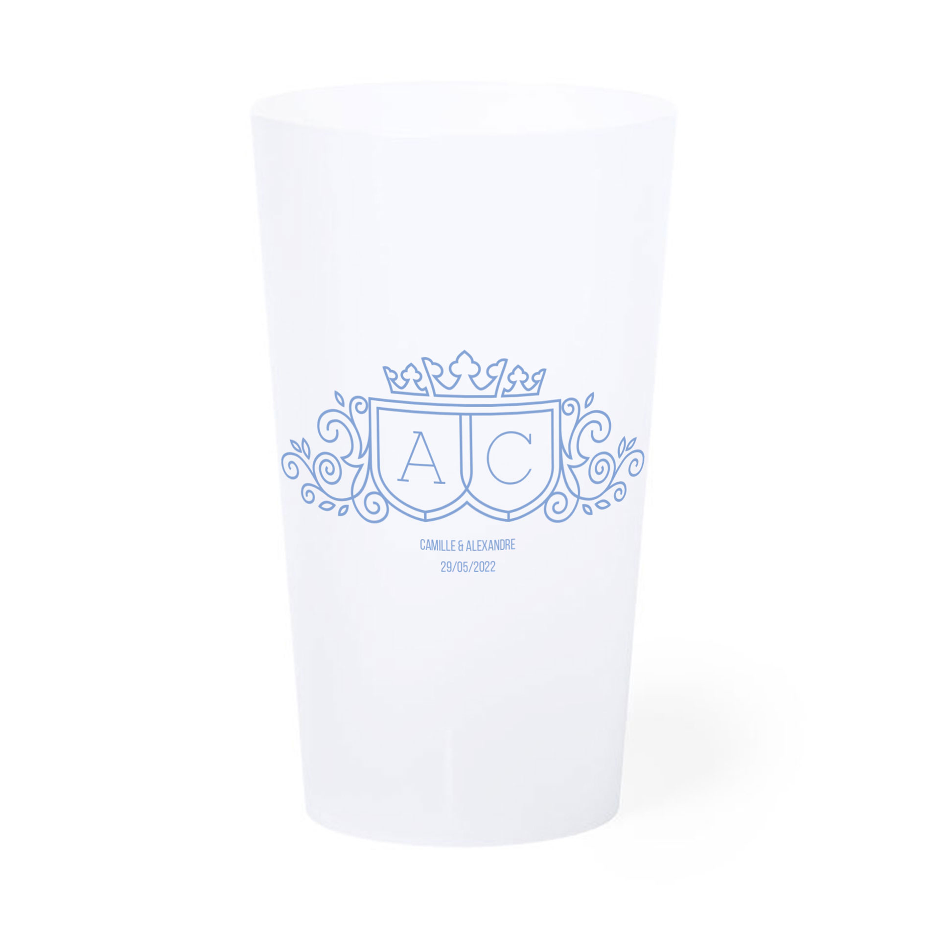 Becher bedrucken für Hochzeit 33 cl - Denver