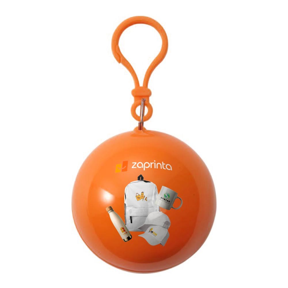 Personalisierter Poncho in seinem Etui in Kugelform - Sylvie