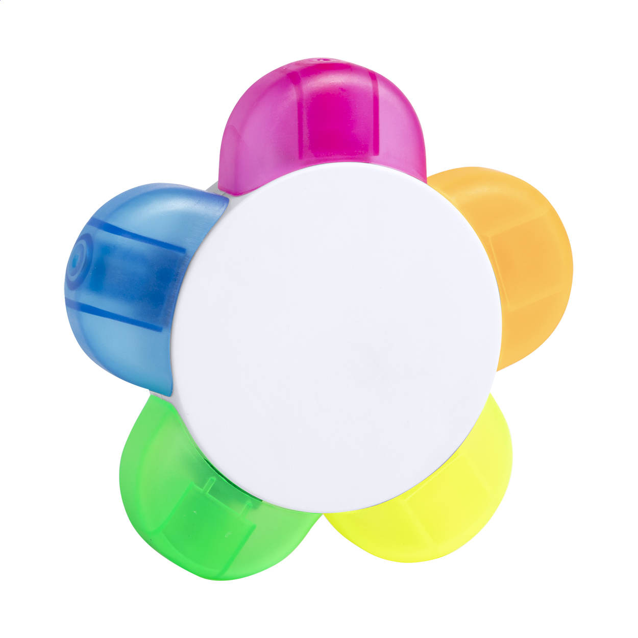 Pentax Textmarker in Blumenform mit 5 Farben und Ihrem Logo bedrucken mit Logo