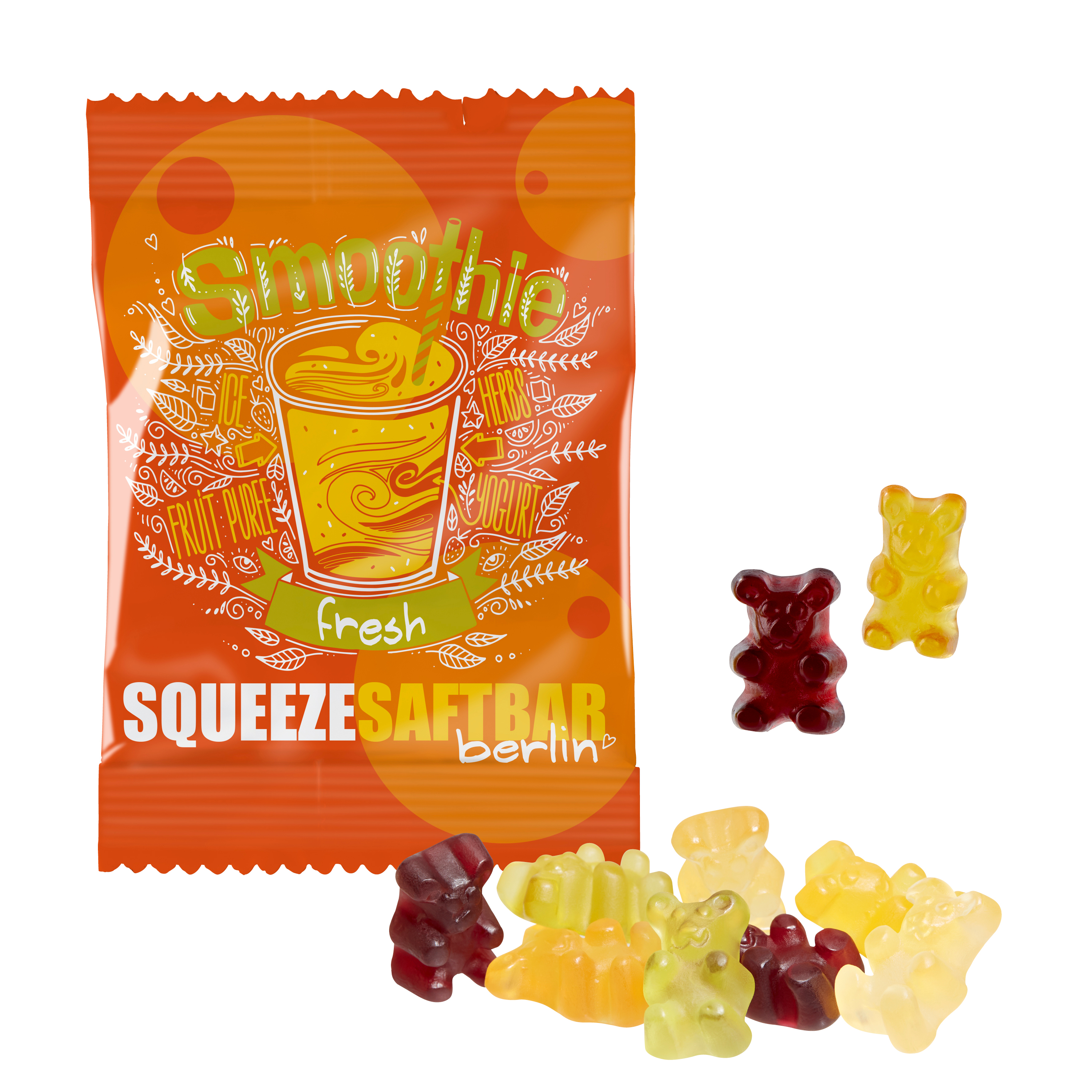Fruchtsaft Gummibärchen - Osnabrück bedrucken mit Logo