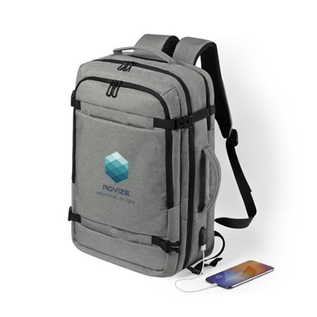 Personalisierter 2-in-1-Dokumentenrucksack - Lincoln