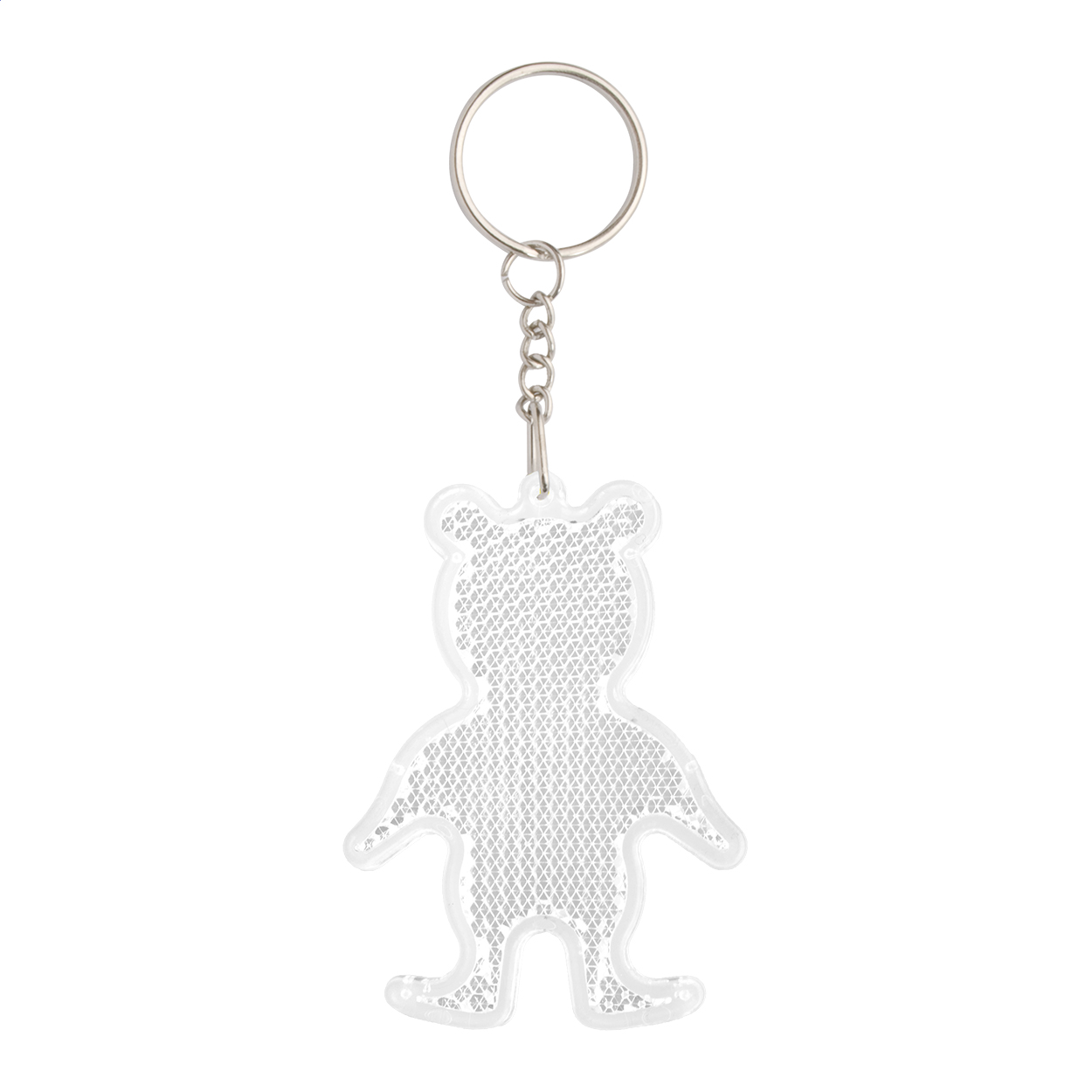 Safebear Reflektor-Schlüsselanhänger in Bärenform mit Logo bedrucken mit Logo