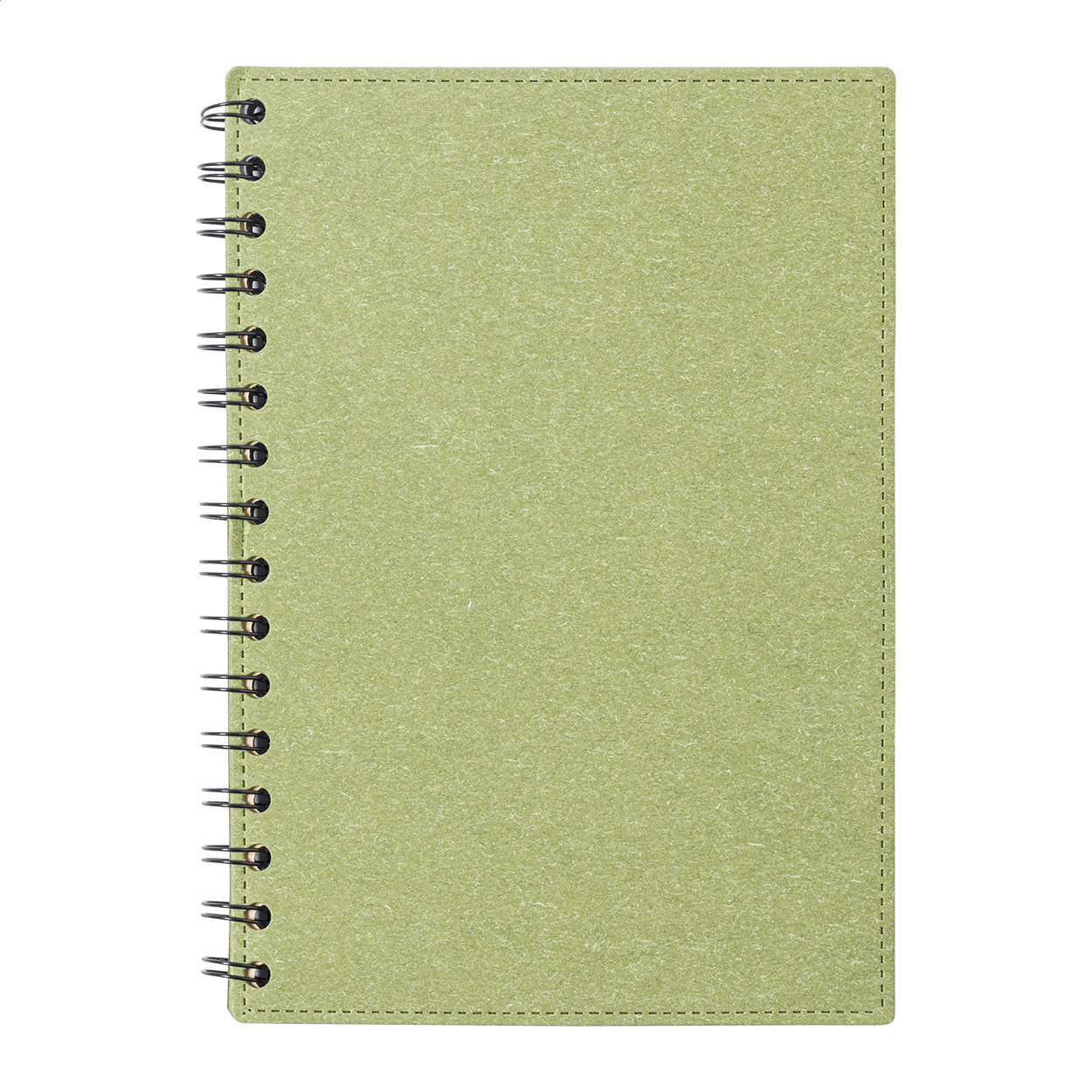 Biloba A5 Spiralnotizbuch aus Recyclingpapier mit Hardcover und Logo bedrucken mit Logo