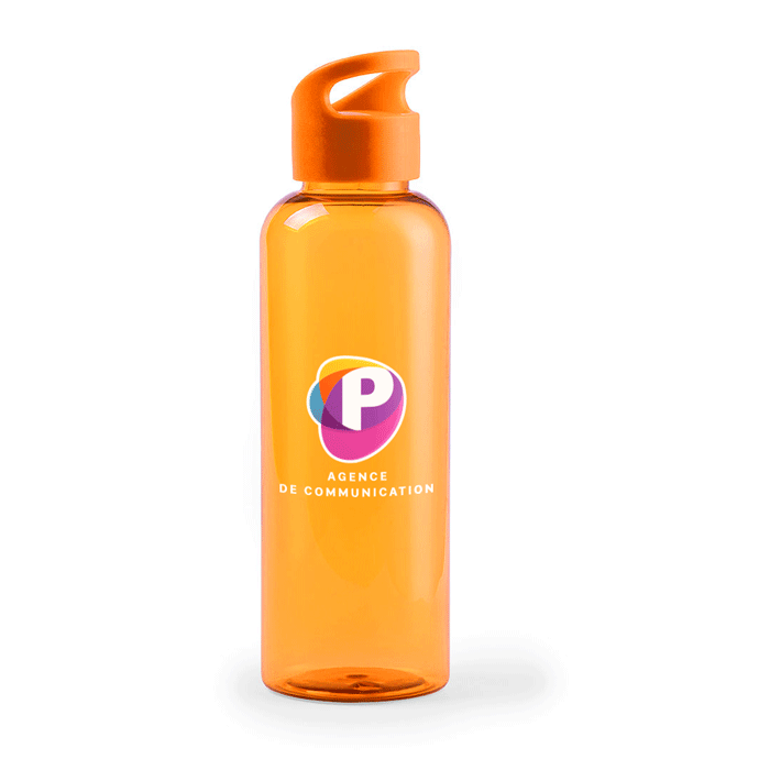 Bedruckte transparente Trinkflasche aus Tritan, 530ml - Vincent