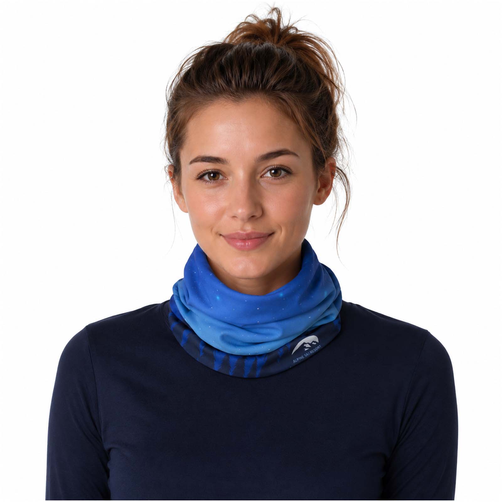 Lara Sublimation-Multi-Schal mit Fleece-Schicht und Säumen